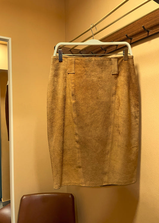 Vintage, Καστόρ Φούστα σε Καμηλό χρώμα (Medium)