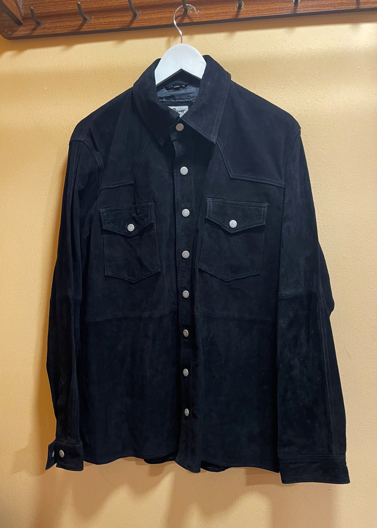 Vintage Καστόρ Τζάκετ JOHN BONER σε Μαύρο χρώμα (Medium-48)