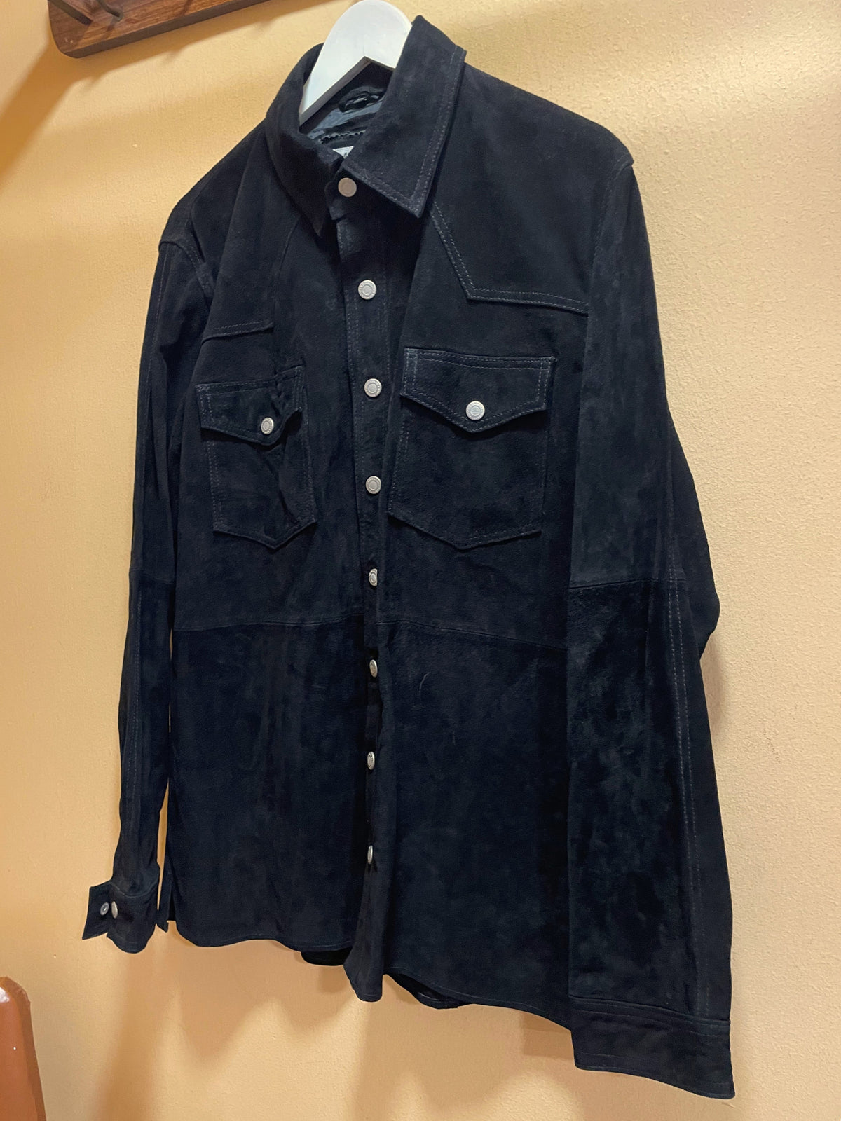 Vintage Καστόρ Τζάκετ JOHN BONER σε Μαύρο χρώμα (Medium-48)