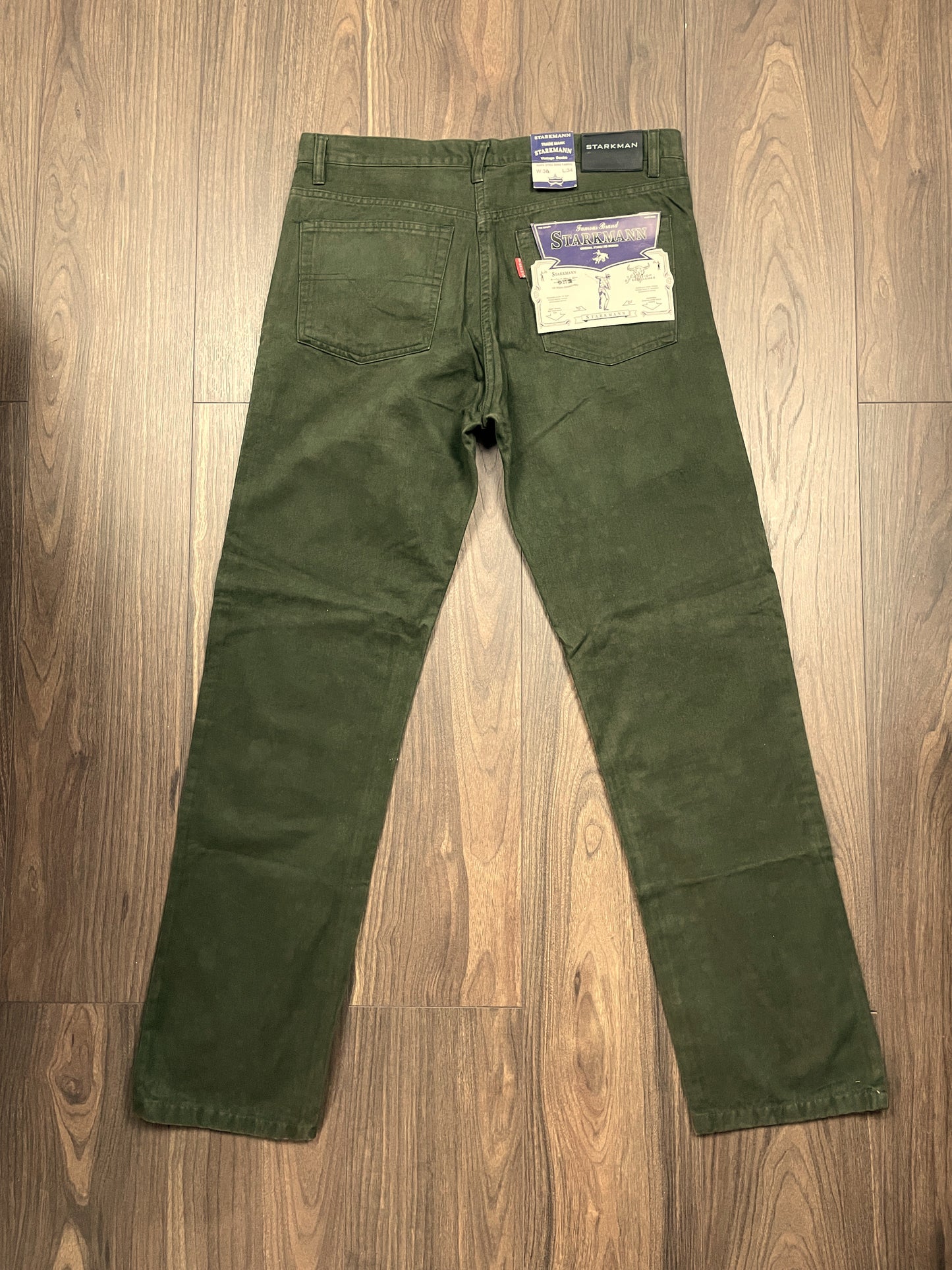 Stock Aνδρικό Παντελόνι STARKMANN σε Χακί / Λαδί χρώμα (Νο 36)