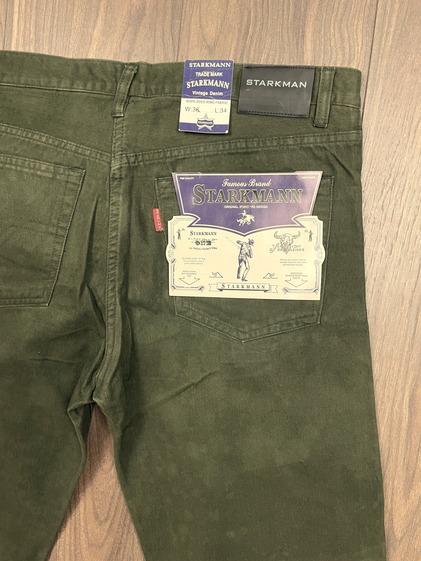 Stock Aνδρικό Παντελόνι STARKMANN σε Χακί / Λαδί χρώμα (Νο 36)