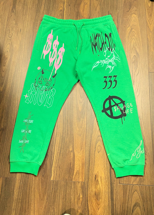 Stock, Aνδρική, Αθλητική Φόρμα FSBN σε Πράσινο χρώμα (2XL)