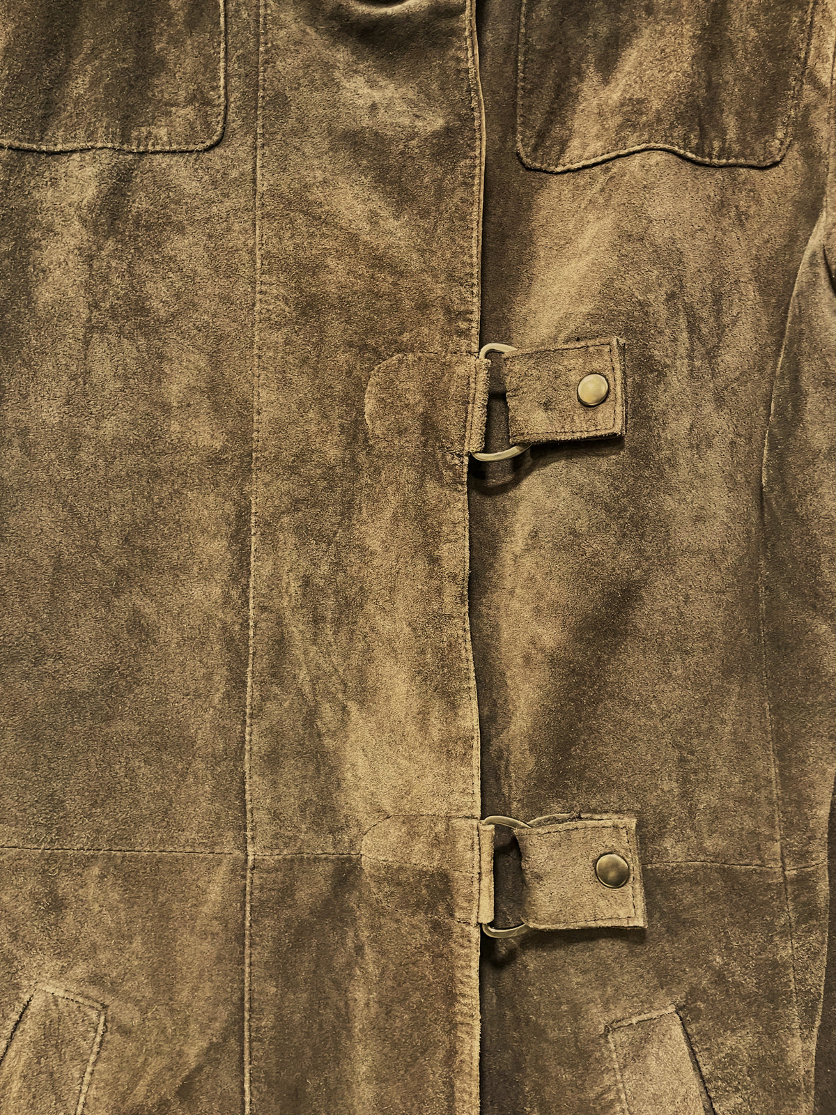Vintage Δερμάτινο Παλτό JOY σε Καφέ χρώμα (Medium)