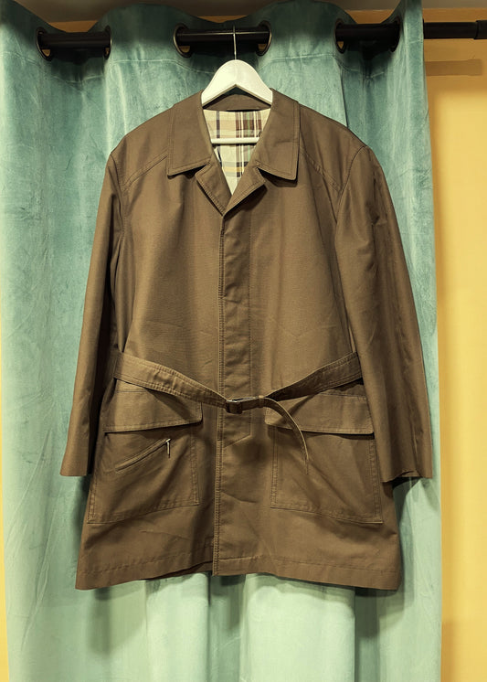 Vintage Ανδρική Καμπαρντίνα STROMEYER MODELL σε Σοκολά Χρώμα (Medium)