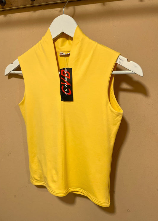 Stock, Αμάνικη Γυναικεία Μπλούζα CA VA BIEN σε Κίτρινο χρώμα (Small)