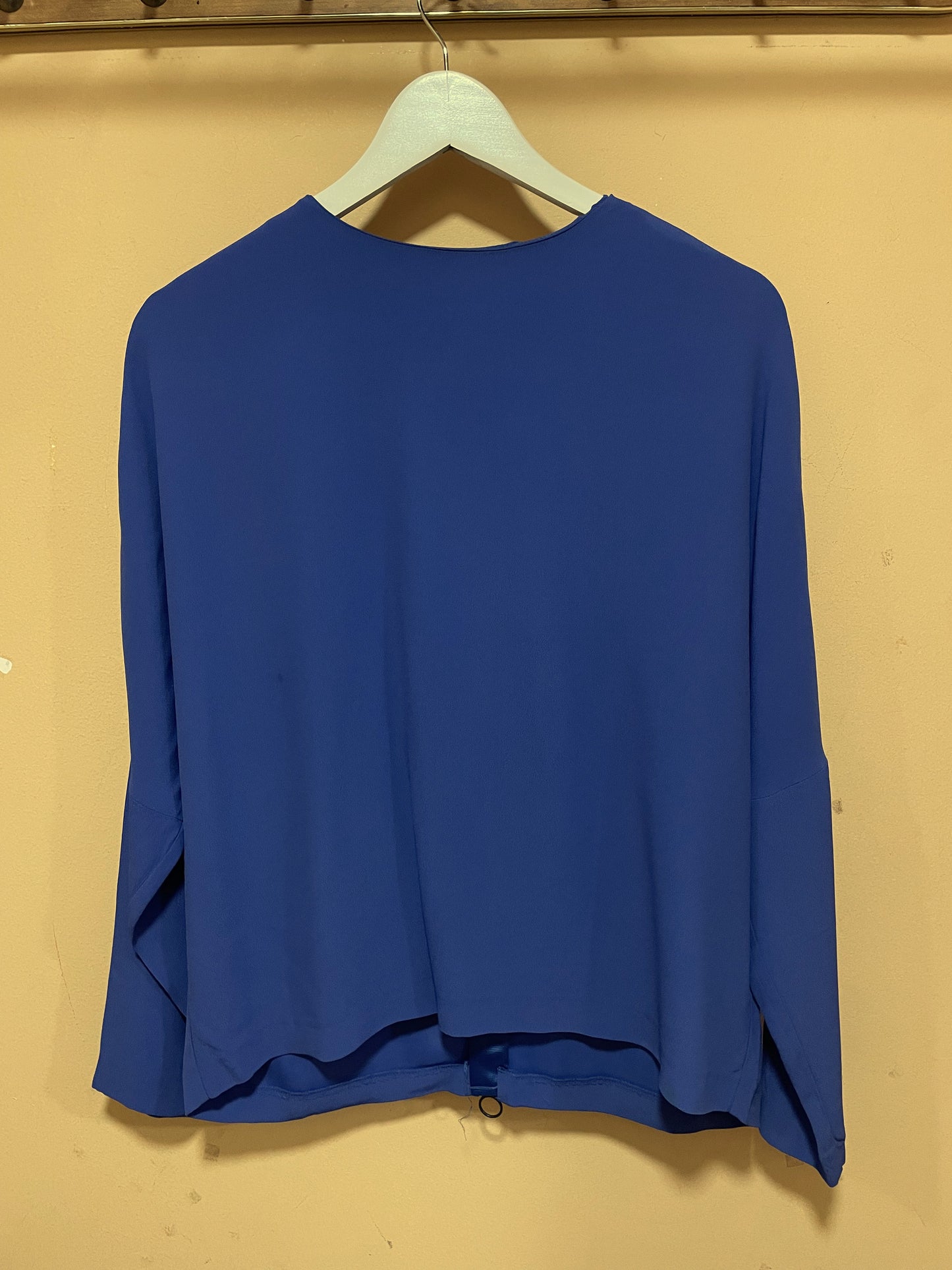 Γυναικεία Μπλούζα ZARA με Φερμουάρ Πίσω σε Μπλε Ηλεκτρίκ (Medium)