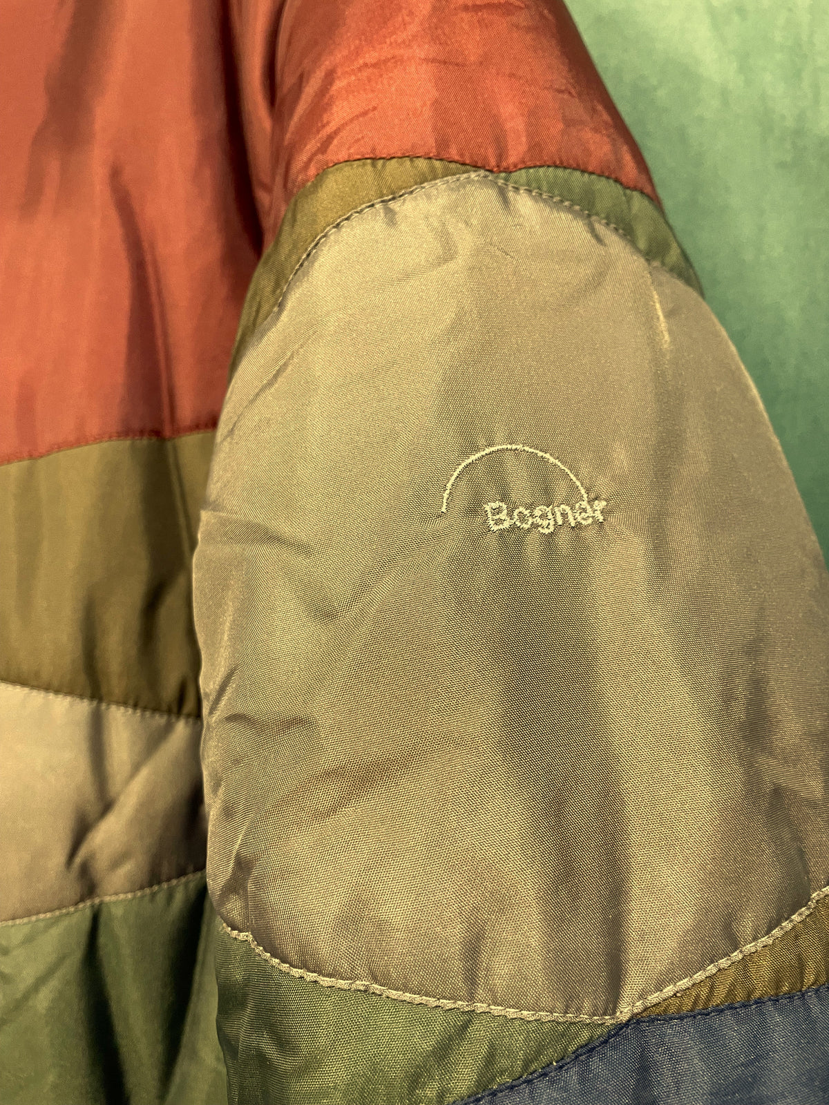 LIMITED EDITION: Ανδρικό Μπουφάν / Bomber BOGNER PRO σε Μουντά / Ζεστά χρώματα (Fitted Large)