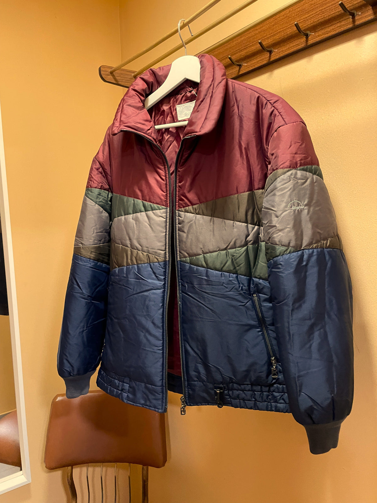 LIMITED EDITION: Ανδρικό Μπουφάν / Bomber BOGNER PRO σε Μουντά / Ζεστά χρώματα (Fitted Large)
