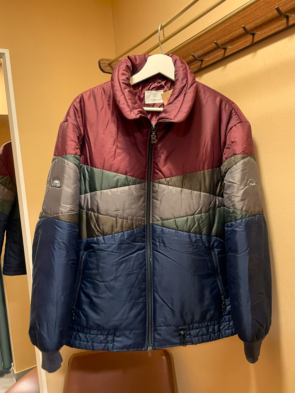LIMITED EDITION: Ανδρικό Μπουφάν / Bomber BOGNER PRO σε Μουντά / Ζεστά χρώματα (Fitted Large)