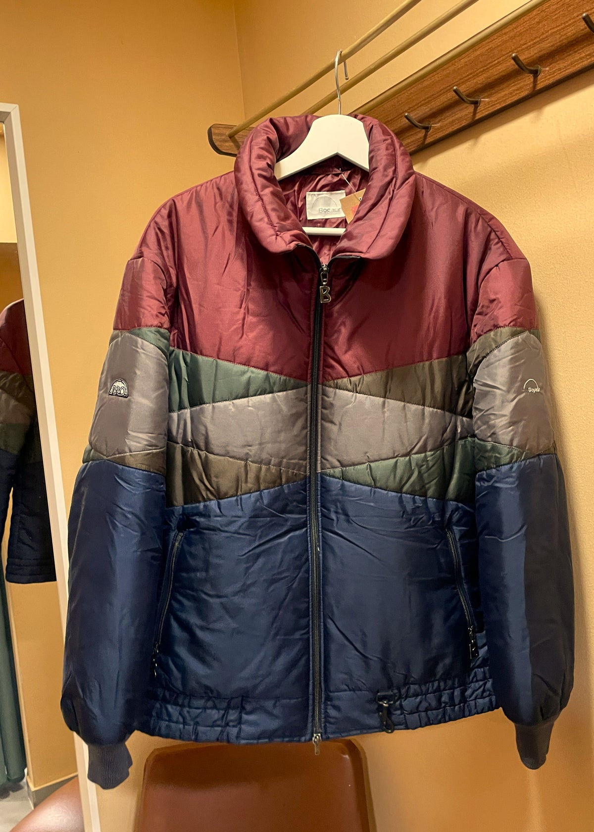 LIMITED EDITION: Ανδρικό Μπουφάν / Bomber BOGNER PRO σε Μουντά / Ζεστά χρώματα (Large)