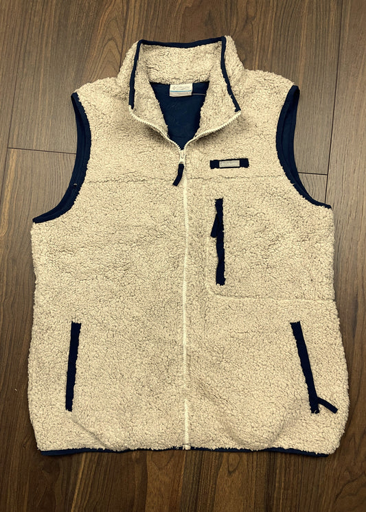 Γούνικο, Γυναικείο Αμάνικο Τζάκετ / Γιλέκο COLUMBIA σε Μπεζ / Σκούρο Μπλε χρώμα (Large)