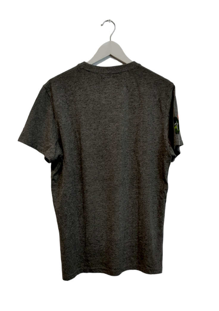 Stock, Ανδρική Αθλητική Μπλούζα - T-Shirt  SUPERDRY σε Γκρι Χρώμα (Large)