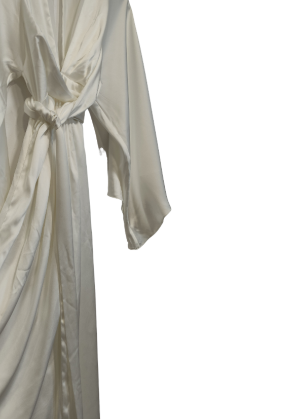 Top Sales 2 - Maxi, Σατέν, Επίσημο Φόρεμα / Τουαλέτα ASOS σε Λευκό χρώμα (S/M)