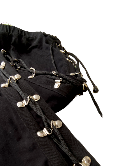 Βαμβακερό, Γυναικείο Παντελόνι/Φόρμα GOTHICANA σε Μαύρο χρώμα (L/XL)