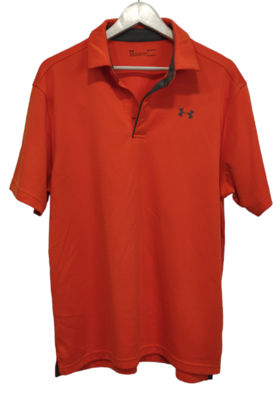 Αθλητική Ανδρική Μπλούζα - T-Shirt UNDER ARMOUR σε Φλούο Πορτοκαλί Χρώμα (Large)