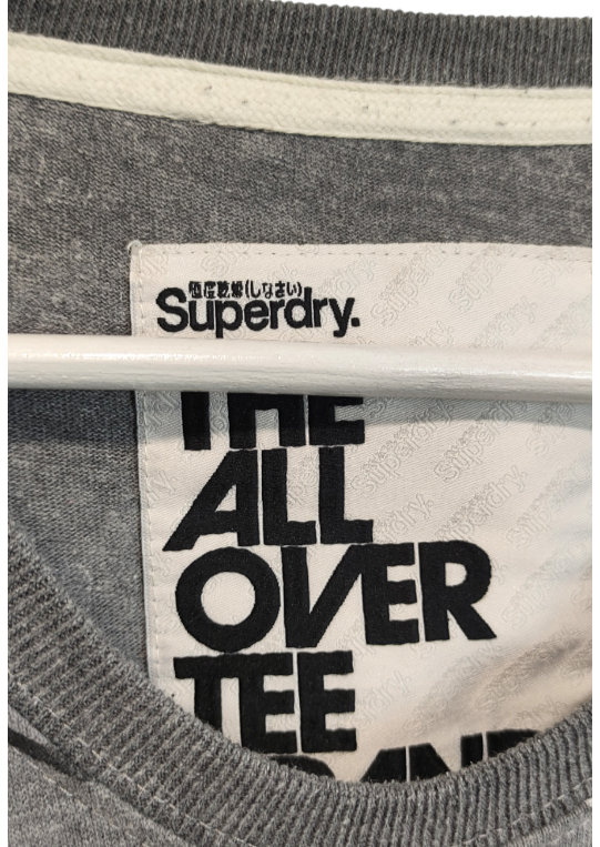 Ανδρική Μπλούζα SUPERDRY  T-Shirt σε Γκρι Χρώμα (Large)