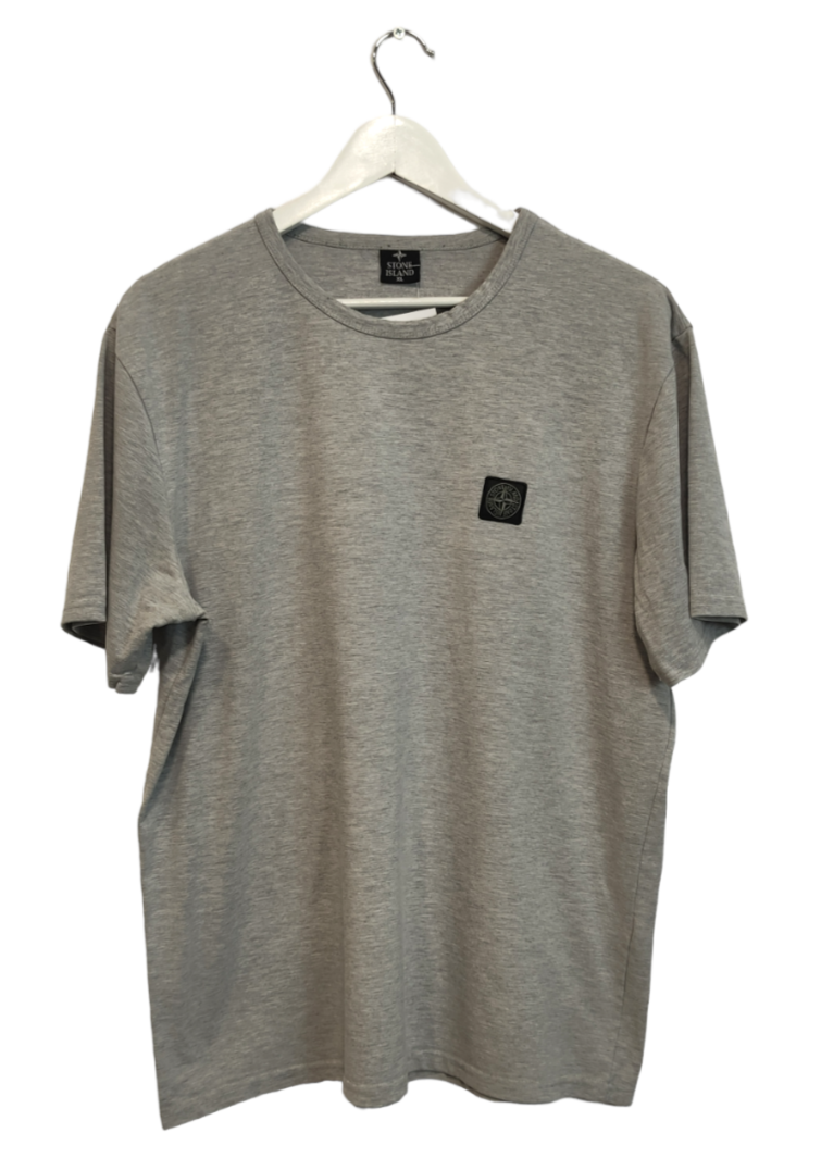 Ανδρική Μπλούζα - T-Shirt STONE ISLAND σε Γκρι ανοιχτό Χρώμα (Large)