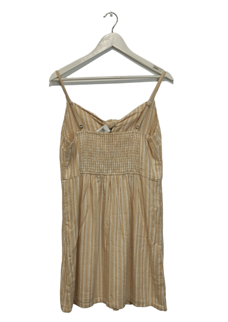 Ριγέ, Μίνι Φόρεμα HOLLISTER σε Μπεζ - Λευκό χρώμα (Large)