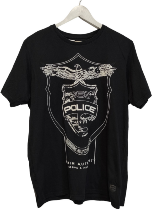 Ανδρική Μπλούζα - T-Shirt 883 POLICE σε Μαύρο Χρώμα (Medium)