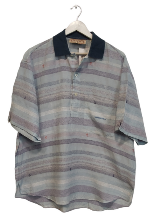 Vintage, Ανδρική Μπλούζα TENNESSEE & WHITE COMPANY σε Γαλάζιο χρώμα (Large)