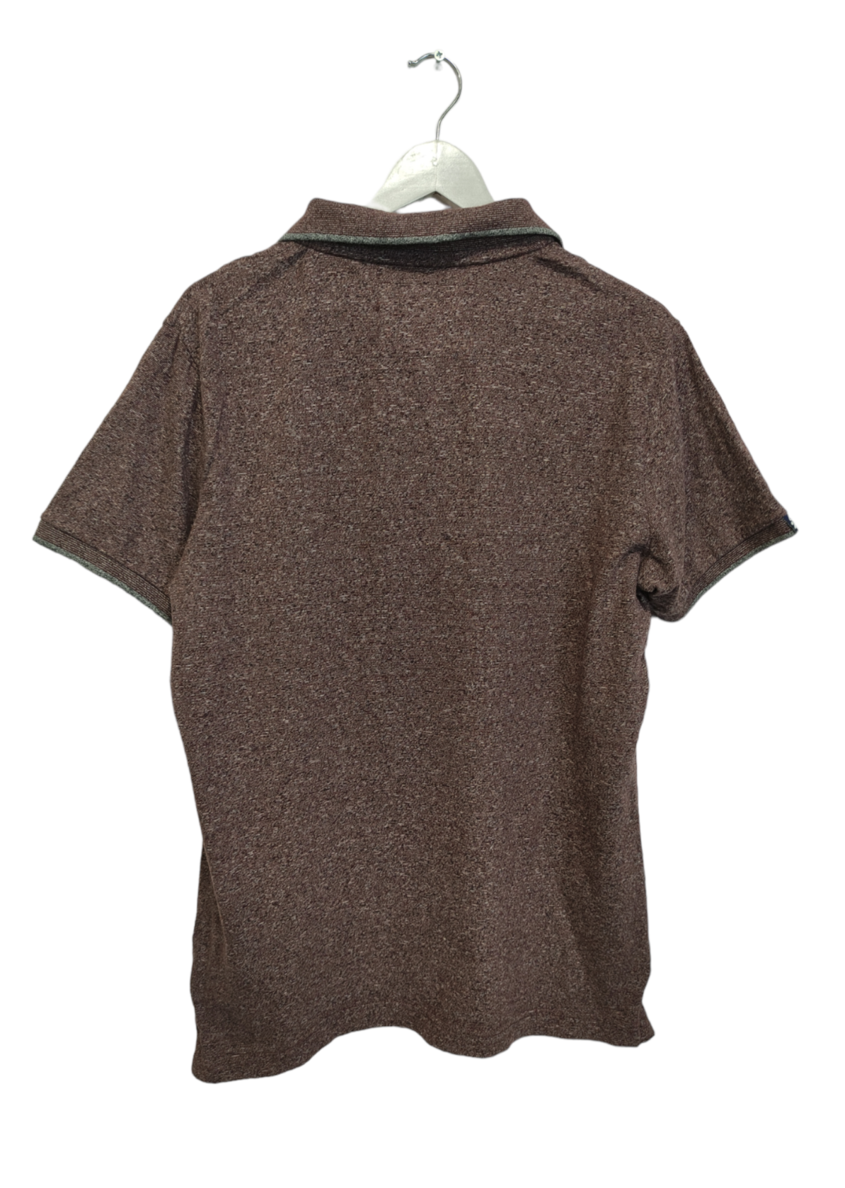 Ανδρική Μπλούζα - T-Shirt τύπου polo SUPERDRY σε Μελιτζανί χρώμα (Large)