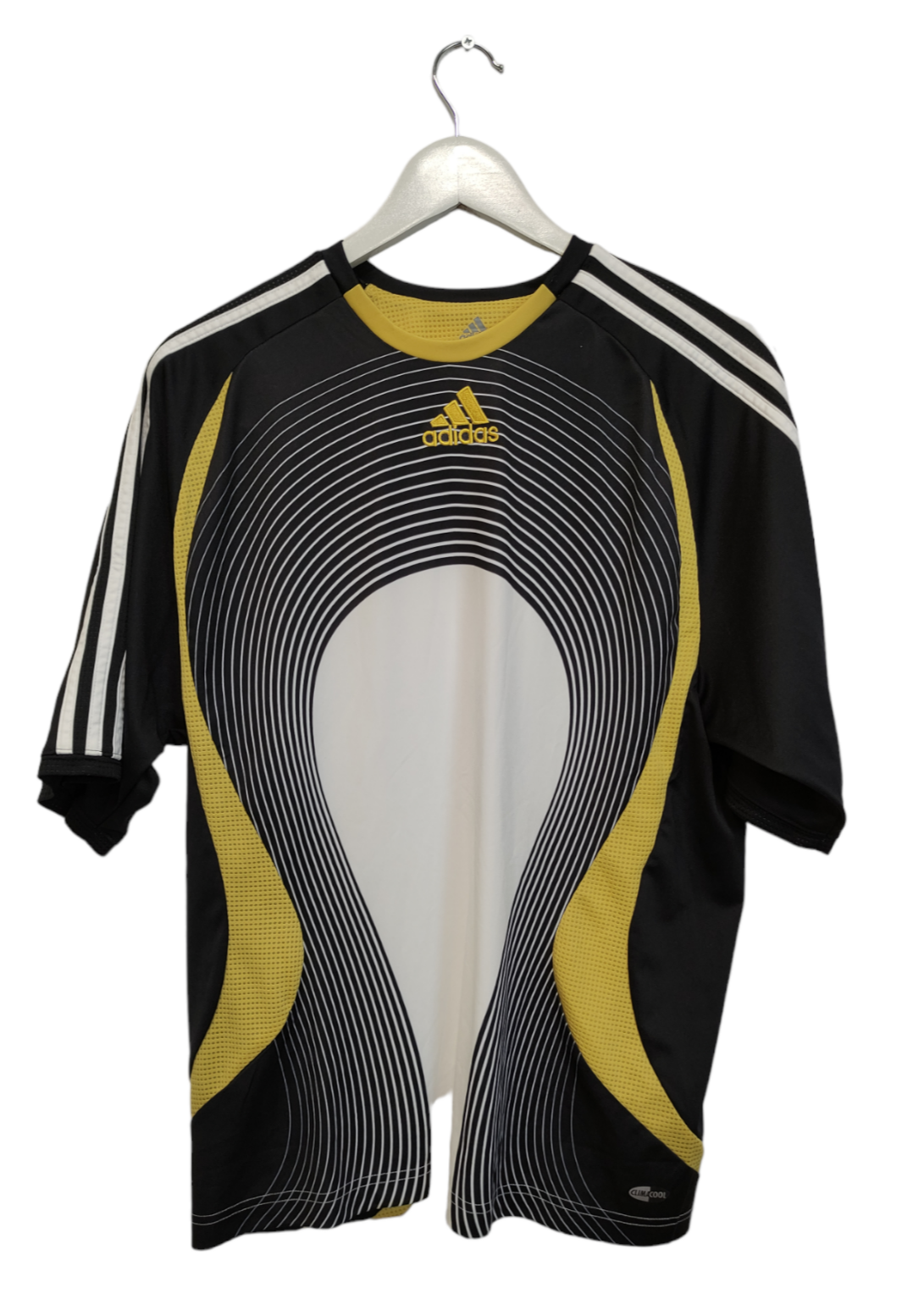 Αθλητική Ανδρική Μπλούζα - T-Shirt ADIDAS σε Μαύρο - Χρυσό Χρώμα (Medium)