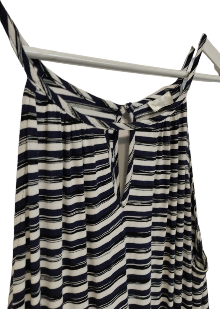 Maxi, Ριγέ Φόρεμα ACCESSORIZE σε Λευκό - Μπλε χρώμα (M/L)