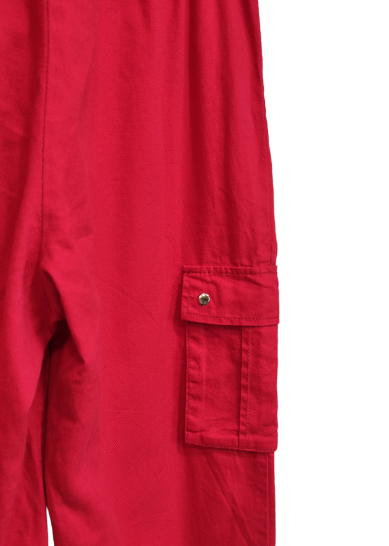 Γυναικείο Cargo Παντελόνι PRETTY LITTLE THING σε Κόκκινο χρώμα (Medium)