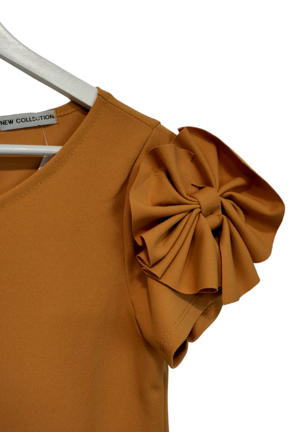Ελαστικό, Mini Φόρεμα NEW COLLECTION σε Μουσταρδί Χρώμα (Medium)