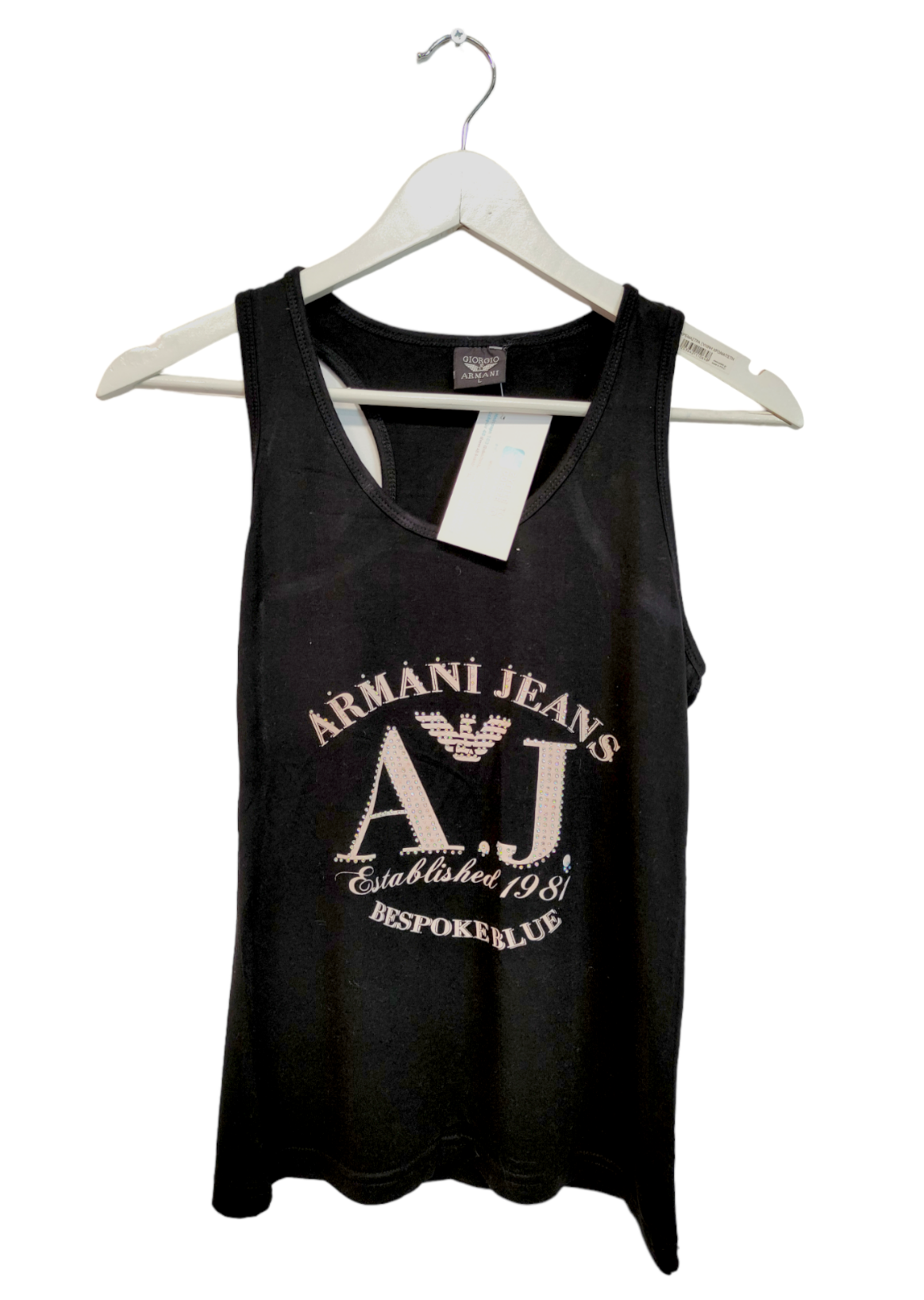 Premium Branded Αμάνικη Γυναικεία Μπλούζα σε Μαύρο Χρώμα (Medium)