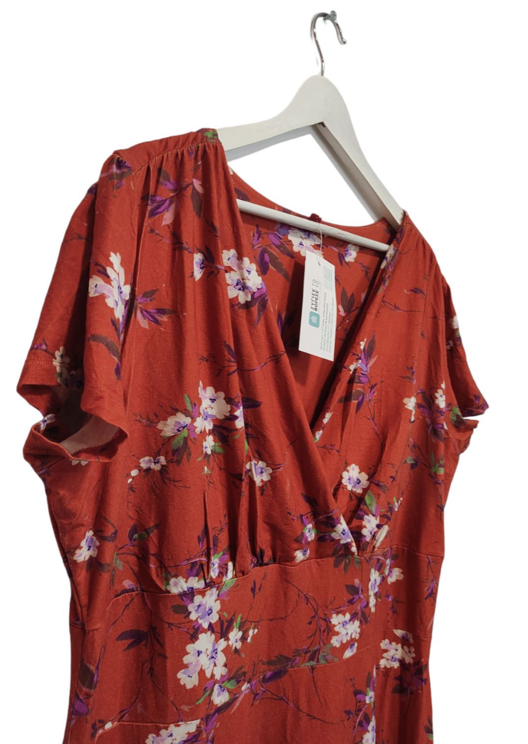 Κρουαζέ Midi, Φλοράλ Φόρεμα JOE BROWN σε Κεραμιδί Χρώμα (XL)