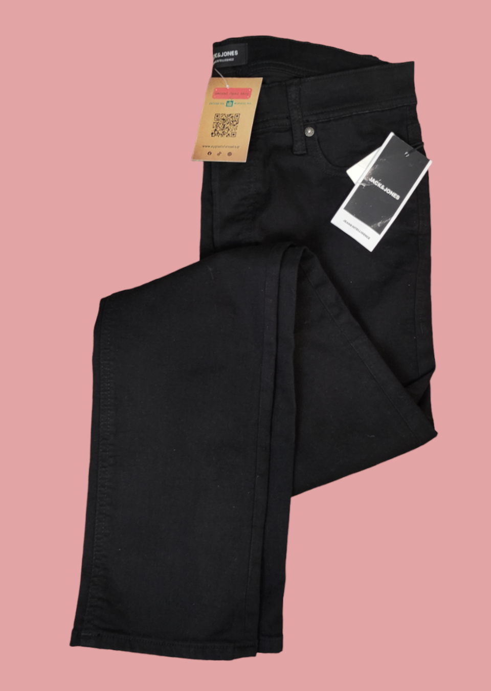 Stock, Γυναικείο, ελαστικό Τζιν Παντελόνι JACK & JONES σε Μαύρο Χρώμα (No 31)