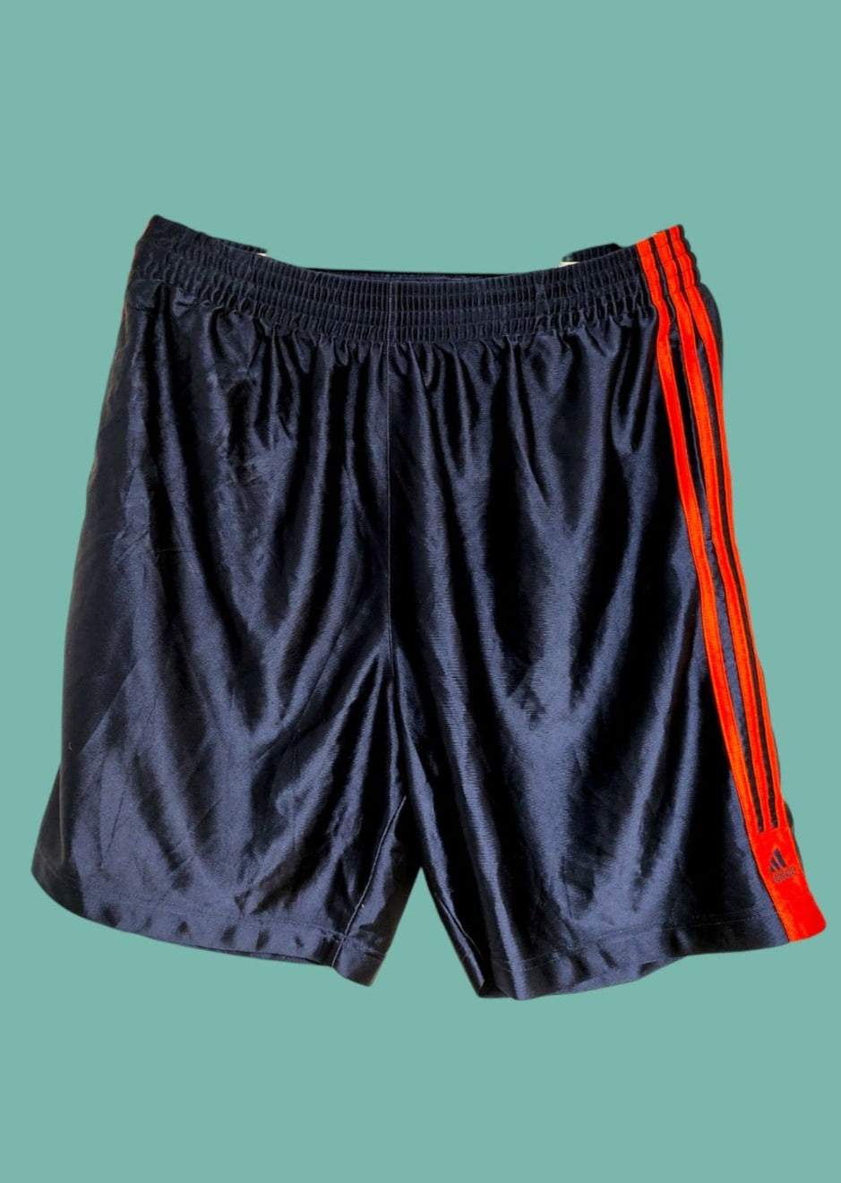 Ανδρικό, Γυαλιστερό Basketball shorts ADIDAS σε Σκούρο Μπλε χρώμα (Large)