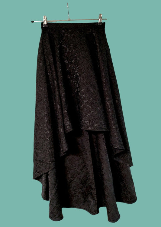 Stock, Ιταλική, Vintage, Κλος, Φούστα PATRIZIA MANNOIA σε Μαύρο χρώμα (XS)