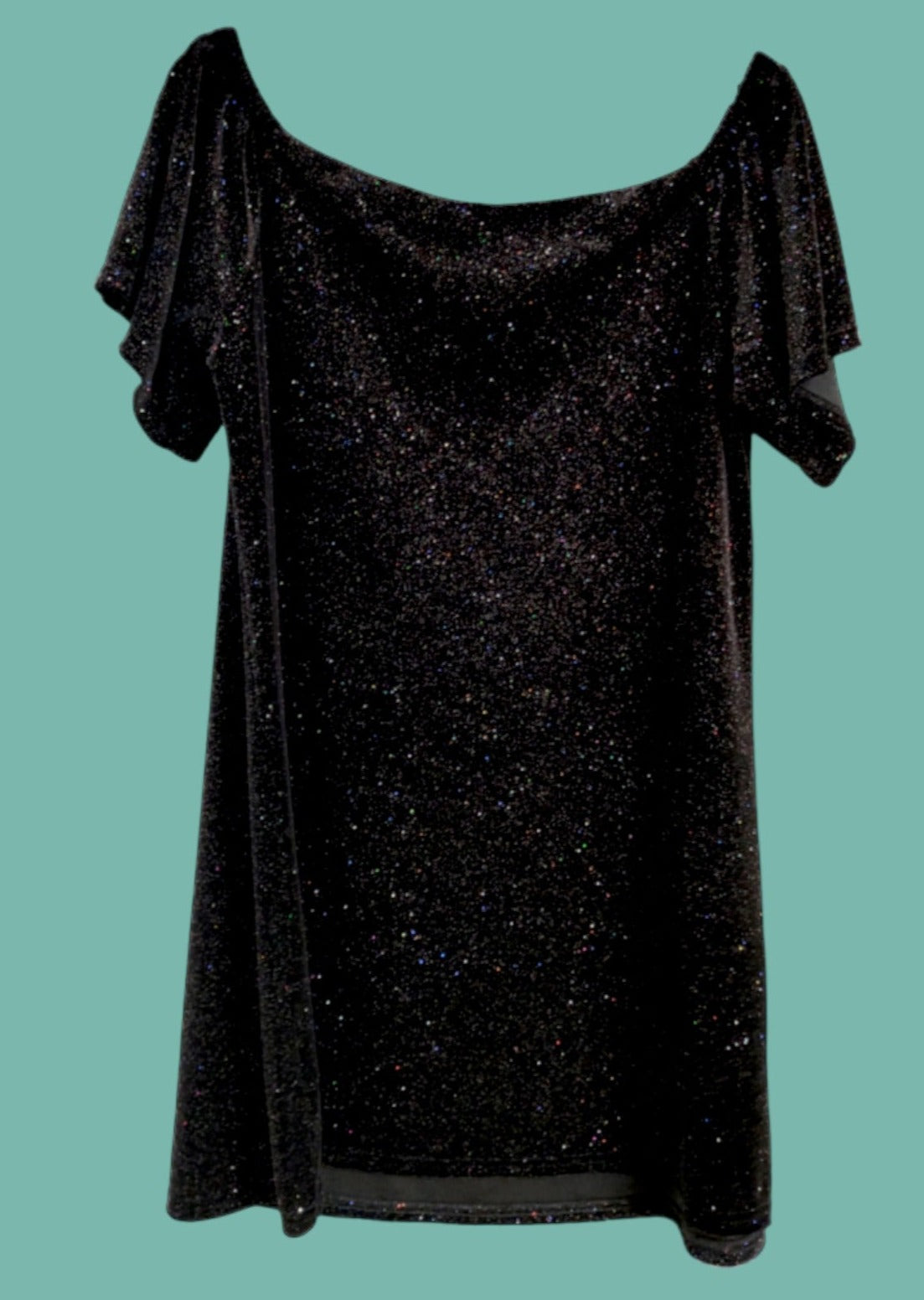 Mini, Lurex Ελαστικό Φόρεμα GEORGE σε Μαύρο Χρώμα (Large)