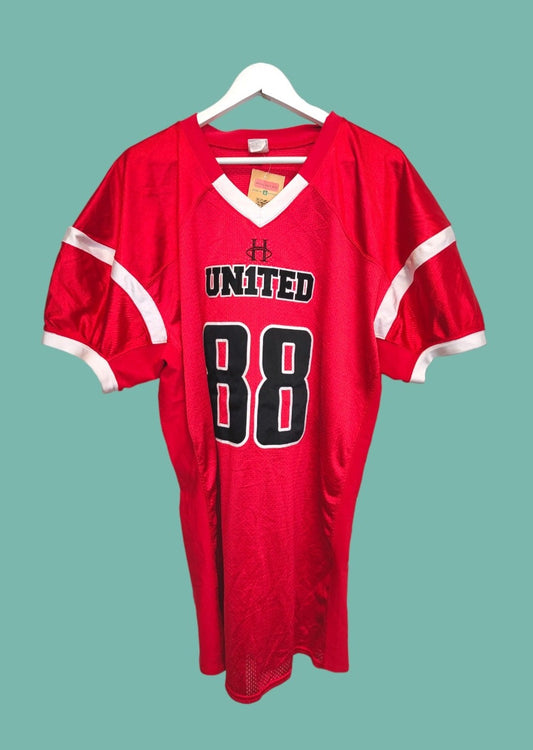 Vintage, American Football Jersey A4 σε Κόκκινο Χρώμα (2XL)