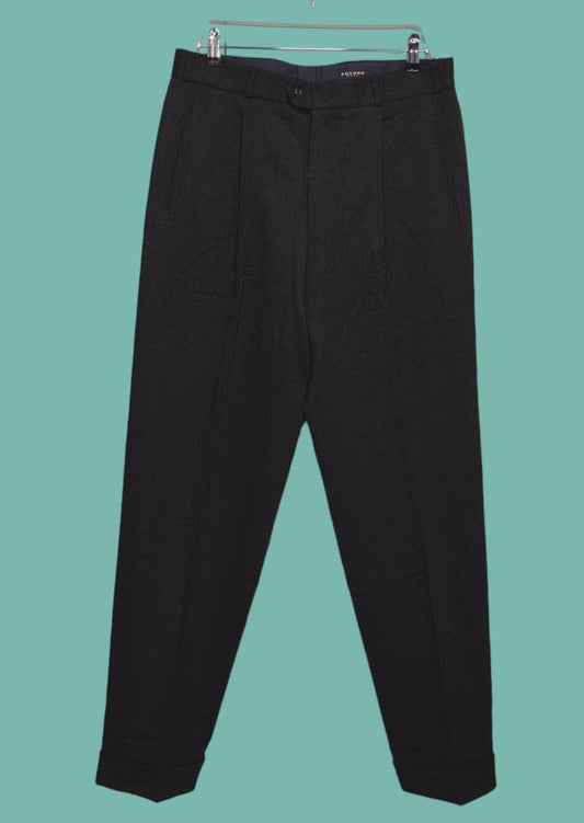 Vintage, Μάλλινο Aνδρικό Παντελόνι BRAX σε Γκρι χρώμα (No 44L)