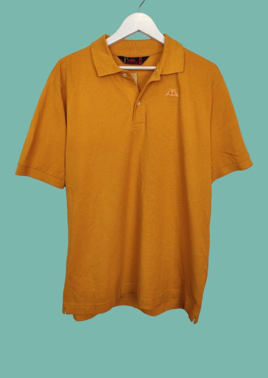 Ανδρική Casual Μπλούζα - T-Shirt Kappa Μουσταρδί (Large)