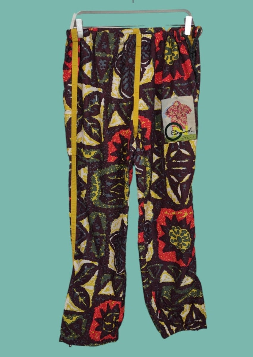 Vintage, Εμπριμέ Γυναικείο Παντελόνι BELFE & BELFE (Large)