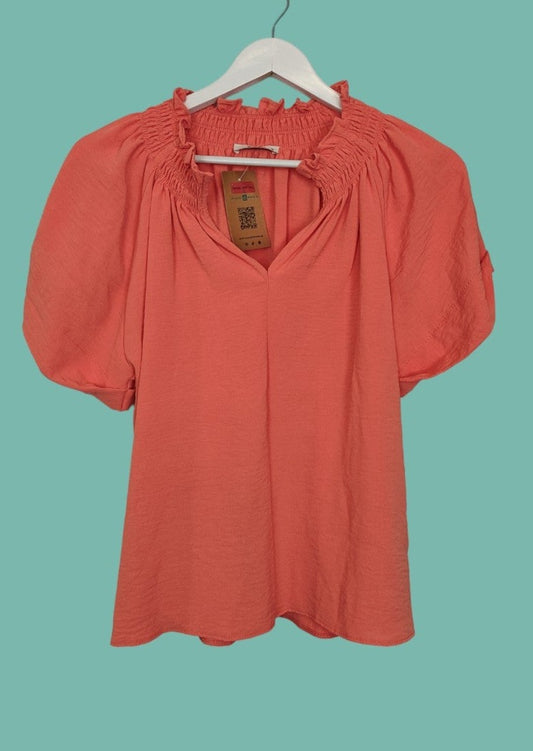 Γυναικεία Μπλούζα TU WOMAN σε Πορτοκαλί Χρώμα (M/L)