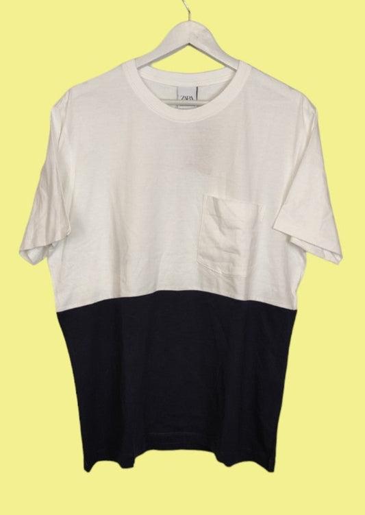 Ανδρική Μπλούζα - T-Shirt σε Λευκό-Μπλε Χρώμα (L)