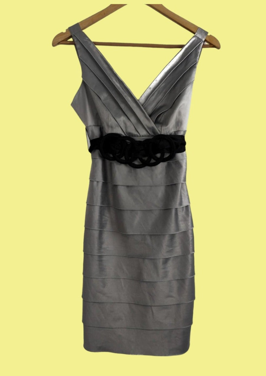 Mini Σατέν Φόρεμα XANAKA σε Γκρι χρώμα (XS)