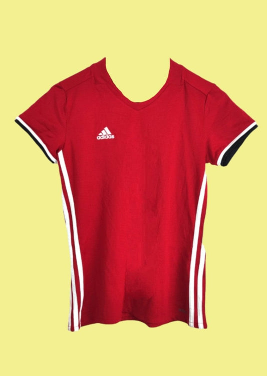Γυναικεία Αθλητική Μπλούζα - T-Shirt ADIDAS σε Κόκκινο Χρώμα (Small)