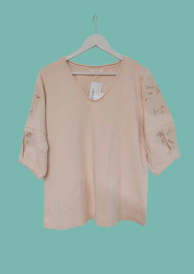 Stock Γυναικεία Μπλούζα PER UNA σε Παλ Ροζ Χρώμα (Medium)