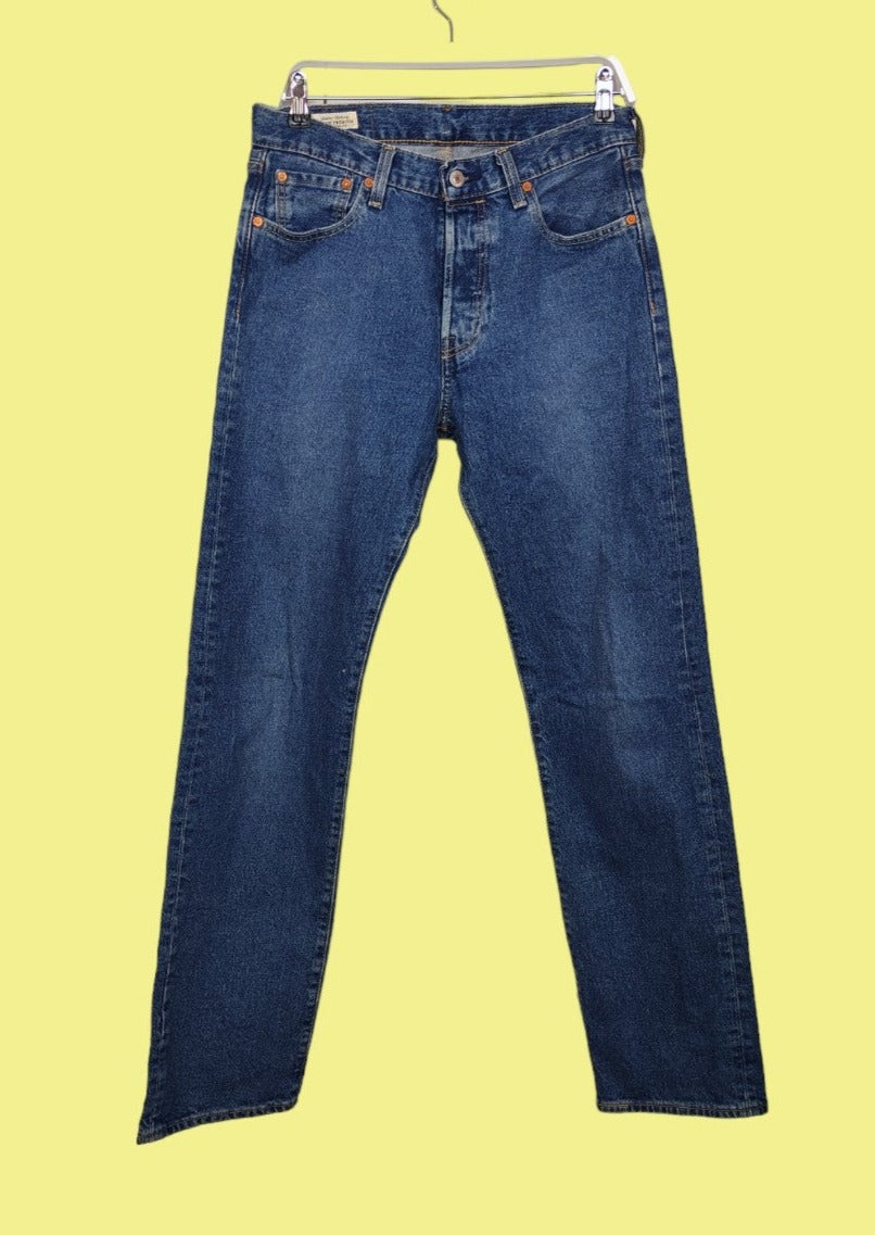 Ανδρικό Τζιν Παντελόνι LEVI'S 501 Premium σε Μπλε Denim (No 30)