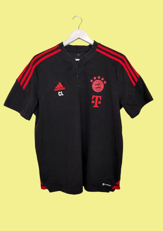 Ανδρική Μπλούζα - T-Shirt ADIDAS FC BAYERN MUNCHEN σε Μαύρο Χρώμα (Large)
