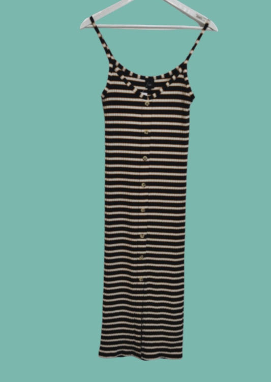 Ριγέ, Ριπ, Maxi Φόρεμα RIVER ISLAND σε Σκούρο Μπλε - Λευκό χρώμα (Small)