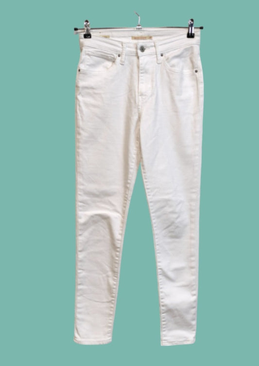Γυναικείο, ελαστικό Τζιν Παντελόνι LEVI'S σε Λευκό Χρώμα (No 27)