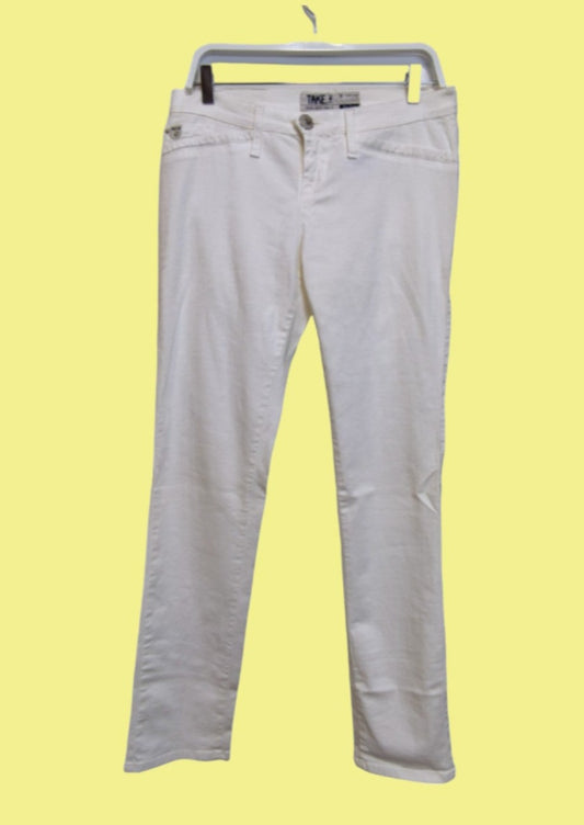 Stock, Ιταλικό Γυναικείο Τζιν Παντελόνι TAKE TWO σε Λευκό χρώμα (No 30''/ Medium)