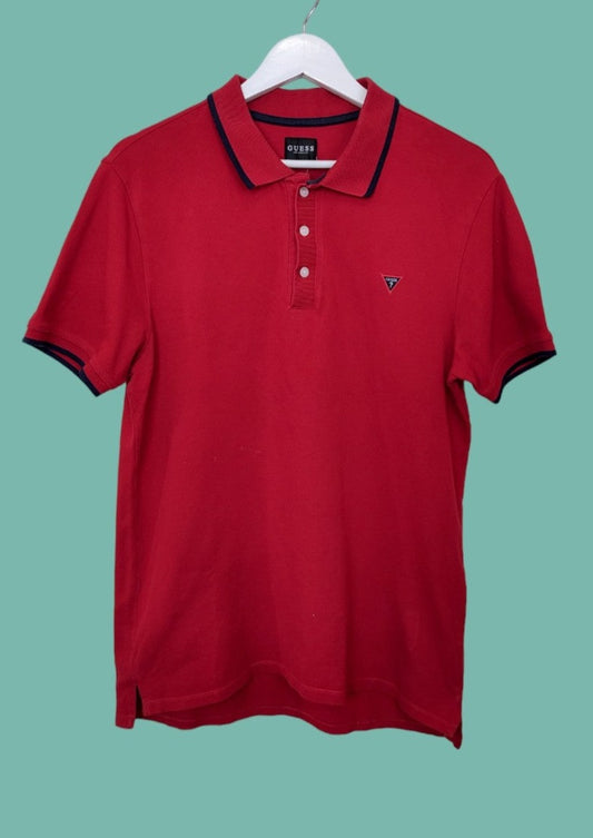 Ανδρική Μπλούζα - T- Shirt GUESS σε Κόκκινο Χρώμα (Medium)